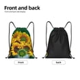 thumbnail image 5 of Kdxio Sunflowers in Bucket Print Drawstring Backpack Bag,Waterproof Draw String Back Sack, Gym Drawstring Bags Swim Bag For Unisex, 5 of 9