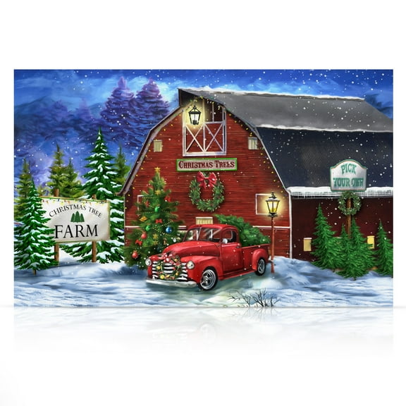 Briarwood Lane Christmas Tree Farm Large LED Canvas Art