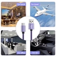 thumbnail image 6 of USB C Cable,SixSim USB A to USB C Cables 6ft 5pack Android Type C Charging Cords 3A Fast USB C Charger Cables Nylon Braided USB C Charging Cable USB to Type C Cable 6ft(Rose,White,Purple,Blue,Green), 6 of 7