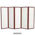 thumbnail image 7 of Red Lantern 4 ft. Short Window Pane Shoji Screen - Rosewood - 5 Panels, 7 of 7