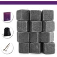 thumbnail image 6 of Whiskey Stones Set Beverage Chilling Stones in Gift Box W Velvet Carrying Pouch, 6 of 6