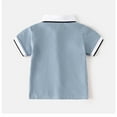 thumbnail image 3 of Boys Polo Shirts with Short Sleeves Casual Collared Shirts Summer Casual Striped Comfortable Soft Fabric for Toddler Boy, 3 of 3