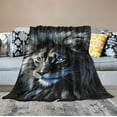 thumbnail image 2 of JRXY Bible Verse Blanket Christian Gifts - Religious Throw Blanket Soft Lightweight Cozy Plush Warm Lion Blankets for Women Men White, 2 of 6