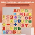 thumbnail image 4 of Clearance! Wooden Puzzles Toys for Ages 1-5, Shape Alphabet Learning Puzzles Toys with Puzzle Board & Letter Blocks, Birthday/Christmas Gifts for Kids, 4 of 6