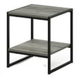 thumbnail image 2 of Furinno Camnus Modern Living 2-Tier End Table, French Oak Grey, 2 of 7