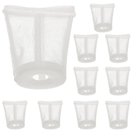 NICEXMAS Fine Mesh Airless Sprayer Filter Sturdy White Plastic for Smooth Project Spraying 10Pcs