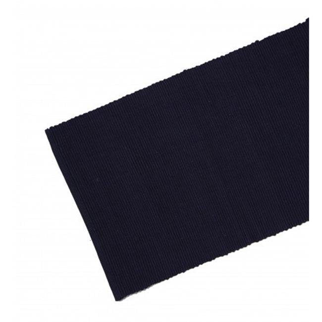 13 x 36 in. Ribbed Table Runner, Black