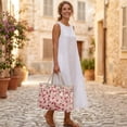 thumbnail image 7 of ZUXONGSY Cherry Blossom Cherry Print Clear PVC Tote Bag for Women, Large Oversize Lightweight Waterproof Shoulder Purse with Zipper, Daily Shopper Bag for Work Commute and Shopping, 7 of 7