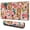 Dogs with Flowers, variant on Long Mouse Pads for Desk,Dogs with Pioneer Flower Desk Mats on Top Of Desks, Desk Mouse Pad Extra Large with 3mm Non-Slip Base and Stitched Edge for Gaming,Office,Work,Home 31.5"x11.8"