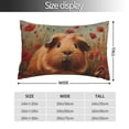 thumbnail image 2 of Balery Rose Cute Guinea Pig Funda de Cojín Estampada, Regalos para Mujeres, Regalos de Amor para Ella, Regalos para Novia o Esposa, Funda de Almohada-16"x24", 2 of 6