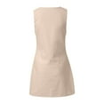 thumbnail image 4 of asddcavvf Dresses for Women Summer Women's Button Front Dress With Pockets | & Versatile for Everyda, 4 of 5