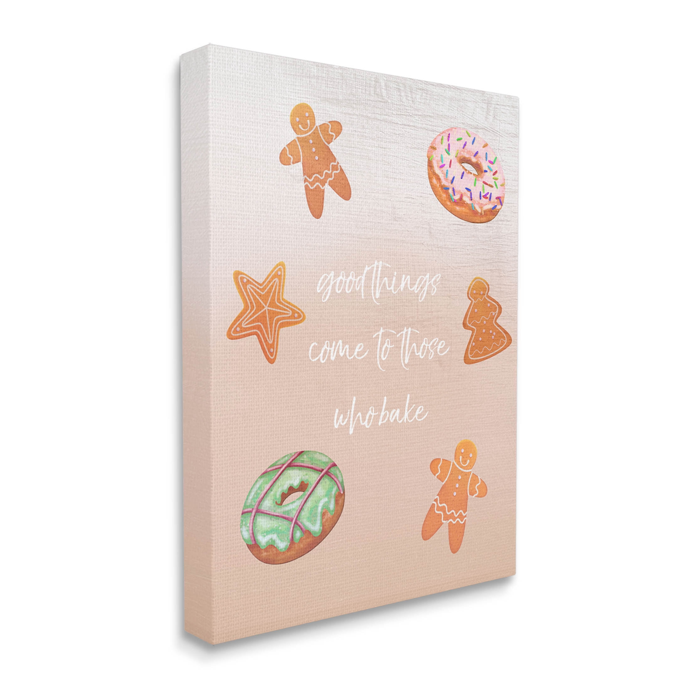 Those Who Bake Holiday Cookies Holiday Graphic Art Gallery Wrapped Canvas Print Wall Art
