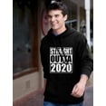 thumbnail image 3 of Tstars Mens Straight Outta 2020 Quarantine Happy New Year Birthday Gift Hoodie, 3 of 5