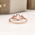 thumbnail image 4 of 18K Rose Gold Pear Shape Created Opal Marquise Wedding Ring, 4 of 4