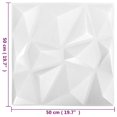 thumbnail image 5 of Paneles de pared VidaXL 3D Diamond White EPS resistentes al agua x12, 5 of 5