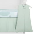 thumbnail image 5 of Evolur Dreamer Collection 3pc Crib Set (Fitted Sheet, Snuggle Sack, Crib Skirt) in Seafoam Green & Cloud Print, 5 of 5