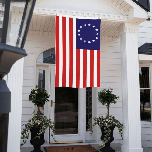 BetsyRoss Flag - American US Flag 3x5 Outdoor Double Sided- 13Stars Colonies-Primitive USA Flags- United States Flags Polyester with Brass Grommets Banner