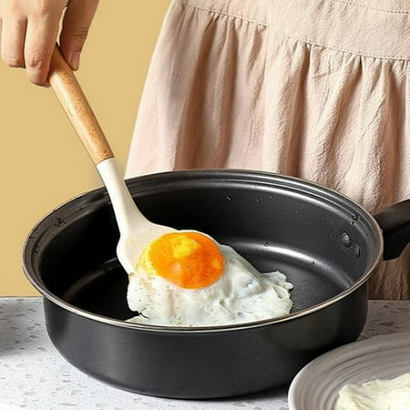 

JoshiyKitchenware Spatula Heat Silicone Spatula Household Soup Spoon Food Grade Stir Fry Scoop Omelette Frying Scoop Set Combination