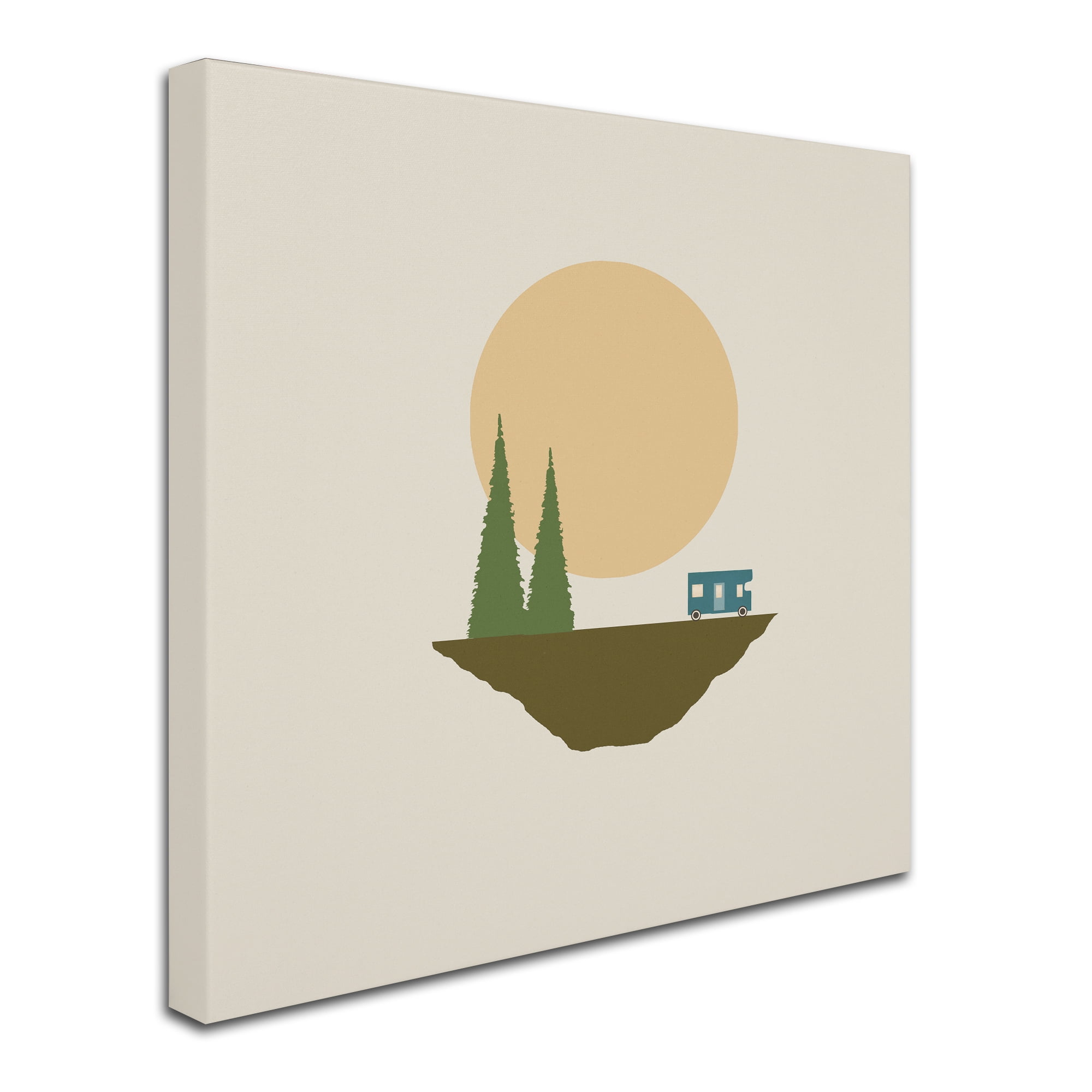Trademark Fine Art 'Sunny Day For Camping' Canvas Art by Tammy Kushnir