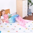 thumbnail image 3 of Manta Catalonia Kids con forma de cola de sirena, de franela supersuave, 3 of 7