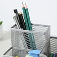 thumbnail image 4 of Yesbay Pencil Holder Reusable Double-rimmed Classic Mesh Pen Contianer for Storage,Black, 4 of 8
