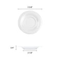 thumbnail image 2 of Excellante Color White melamine dinnerware collection 5.5 inch saucer comes in dozen, 2 of 2
