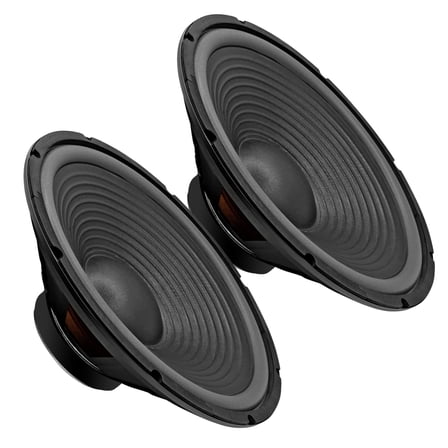 5 Core 15 Inch Subwoofer 220W RMS Car Audio Sub Woofer Pair 4 Ohm w Deep Bass Replacement Loud Speaker Metal Frame