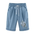thumbnail image 1 of Birdeem Shorts Imprimés pour Femmes Taille Élastique pour Décontracté avec Poches, 1 of 12