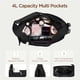 thumbnail image 4 of Bolso de hombro Babysun Mini para mujer, nailon, forma de media luna, 4 litros, negro, 4 of 7
