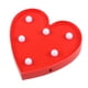 thumbnail image 5 of 2 luces LED de noche con forma de corazón, decorativas y creativas, para San Valentín, fiestas infantiles, talla S, sin pilas (rosa y rojo)., 5 of 6