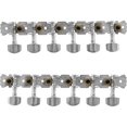 thumbnail image 4 of Yootones Clavijas de afinación de metal para guitarra de 12 cuerdas Clavijas de afinación Afinadores 6R6L 1:14 Compatible con guitarras acústicas de 12 cuerdas Cromadas, 4 of 5