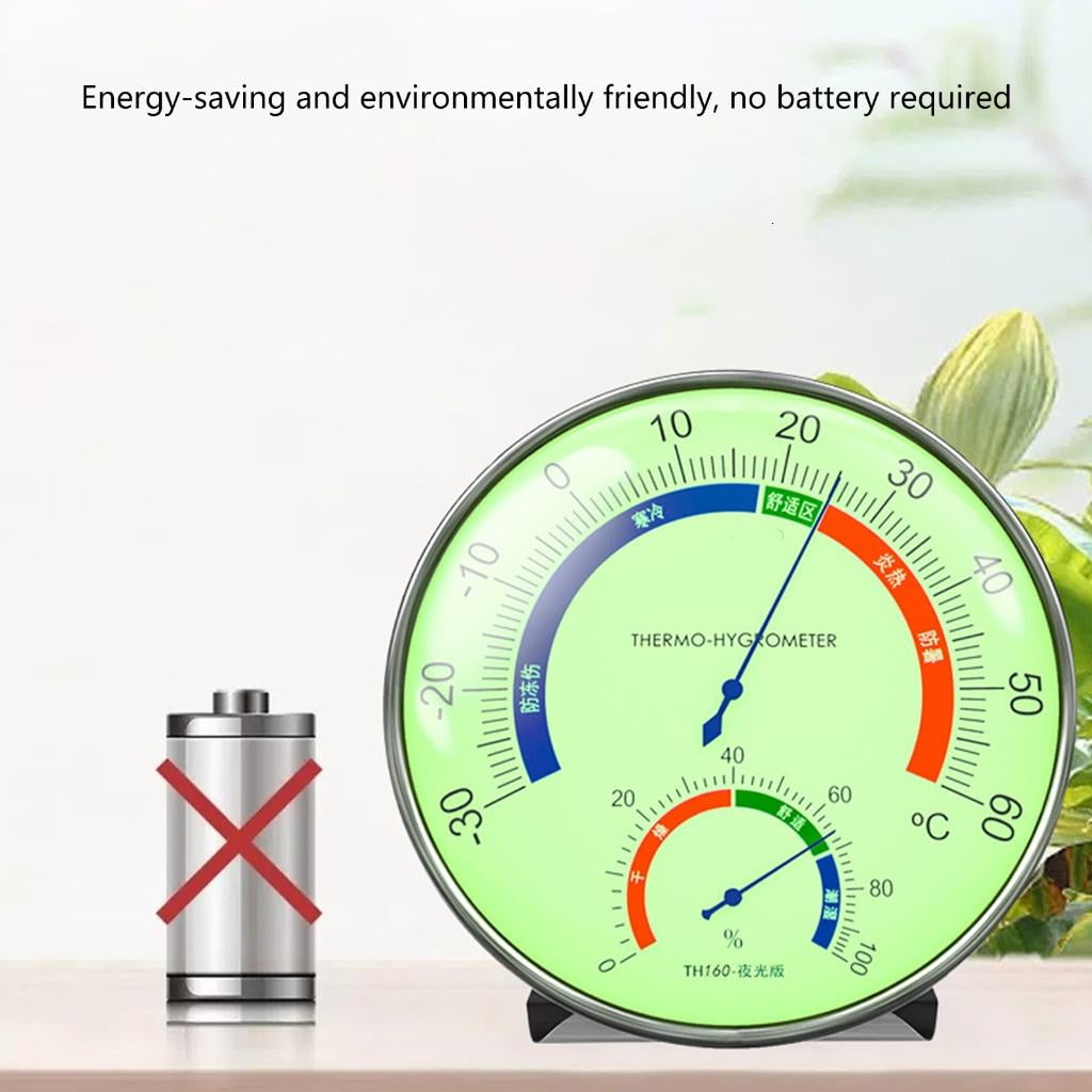 Giaone Stainless Steel Pointer Hygrometer Thermometers Humidity Temperature Measuring