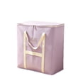 thumbnail image 2 of Large Capacity Non-Woven Quilt Storage Bag 15x15x15 Inch Foldable Clothes Blanket Storage Bin Cube Organizer Box for Moving, 2 of 6