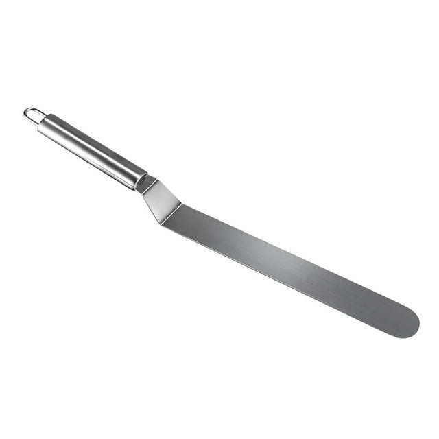 Hi.FANCY Stainless Steel Cake Spatula Metal Handle with Hole Cake Decorating Spatula Baking Tool 10"