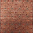 thumbnail image 1 of Ahgly Company Machine Washable Indoor Square Industrial Modern Red Area Rugs, 3' Square, 1 of 1