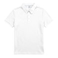 thumbnail image 5 of EANJE Polo Shirts for Men Waffle Short Sleeve Golf Shirts Casual 3 Buttons Solid Color Collared T Shirts Tops White L, 5 of 8