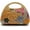A-orange, variant on Sequins Flowers Evening Bag Purse Clutch for Women, Bohemian Handmade Woven Bag Purse Wooden Handle Chain Bag
