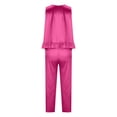 thumbnail image 4 of Summer Savings Clearance! yievot Sleepwear Womens Silky Satin Pajamas Set Tank Top and Pants 2 Piece Soft Pjs Nightwear Loungewear, 4 of 5