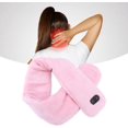thumbnail image 2 of ZOUSSIQI Heating Scarf, USB Powered Winter Warm Scarf, Comfortable Neck Scarf, Cordless Heated Neck Warmer for Neck Pain Relief, Pure Color Heated Neck Wrap for Adult Elderly (Pink) CA919-18336, 2 of 9