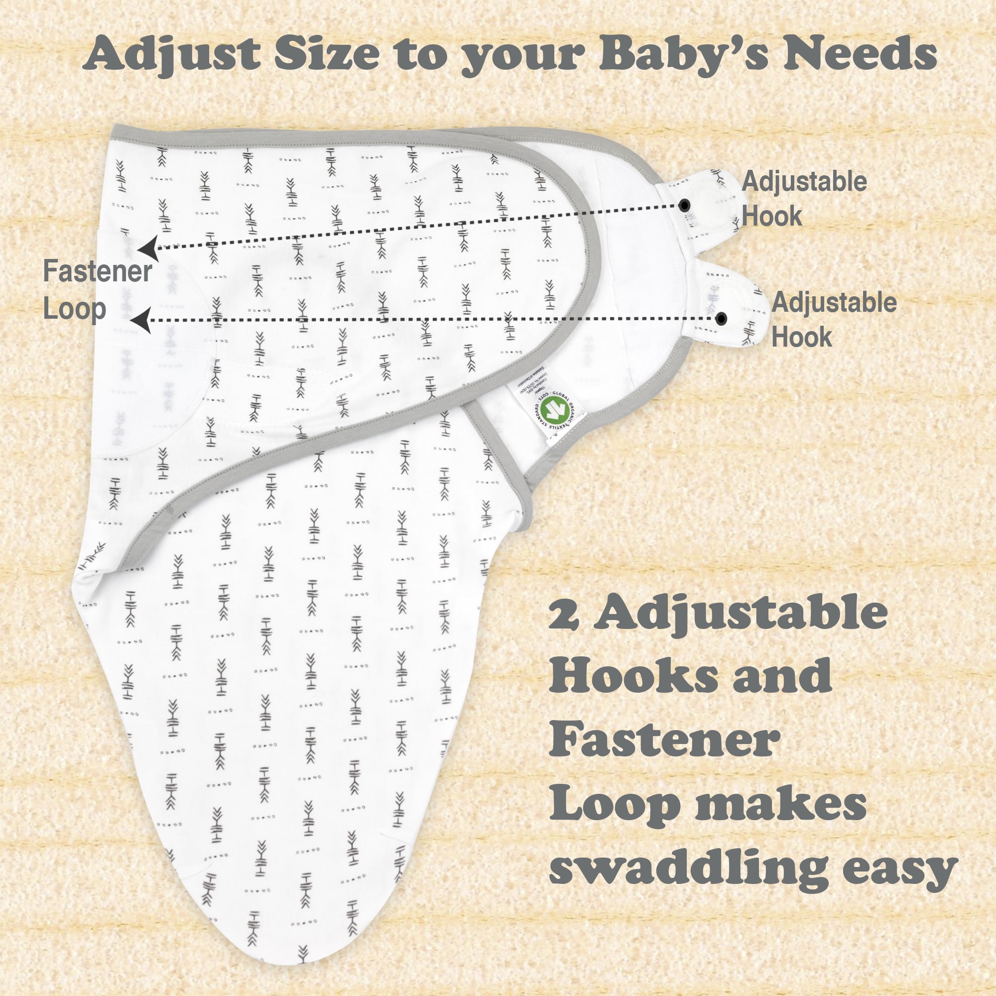 Bublo Baby Swaddles for Newborns 0–3 Months, Organic Cotton Baby Swaddle Blanket, Infant Swaddle Sack, Baby Swaddles 0–3 Months, Newborn Sleep Sacks, Baby Blanket Sleep Sack for Baby Boys & Girls