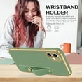 thumbnail image 6 of Compatible with iPhone 12 Case, Cute Wristband Holder Slim Lightweight Hard PC TPU Bumper Scratch Resistent Shockproof Protective Phone Cover for iPhone 12 6.1''- Matcha Green., 6 of 7