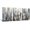 Abstract City, variant on Abstract City Skyline Wall Art: Urban Downtown Picture Abstract Cityscape Painting Print on Canvas for Living Room (16'' x 12'' x 3 Panels)