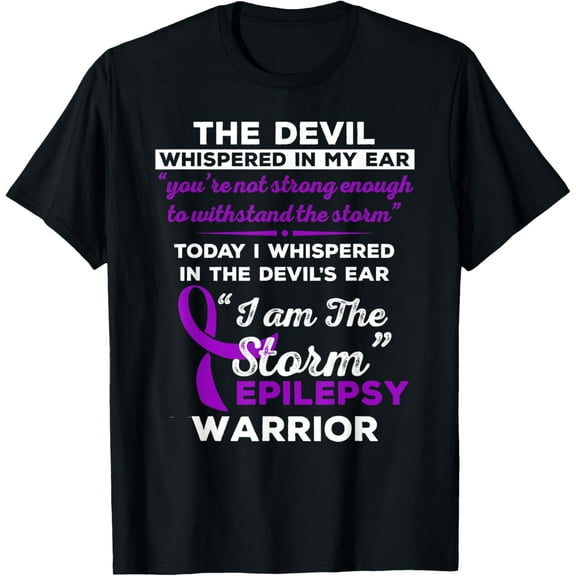 t-shirt I Am the Storm Epilepsy Warrior T-Shirt T-Shirt mens，black，women，funny，journey，Crew Neck, Short Sleeve,printing