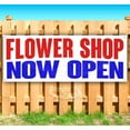 thumbnail image 1 of Flower Shop Now Open 13 oz Vinyl Banner With Metal Grommets, 1 of 4