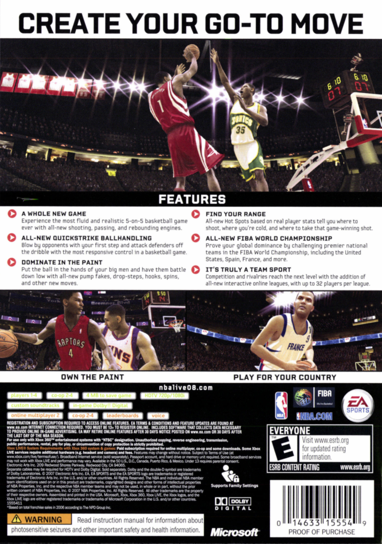 NBA Live 08 - Xbox 360 - image 2 of 8