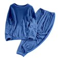 thumbnail image 6 of Womens Pajama Sets Fuzzy Pajamas Winter Warm Loungewear Soft Fleece Pjs 2 Piece Lady Plush Sleepwear Lounge Sets, 6 of 6
