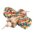thumbnail image 1 of CSChome Parrot Chew Toy Parrot Toy Safe Material Resistant Braided Leaf Relieve Boredom Friction Skid, 1 of 7