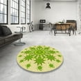 thumbnail image 4 of Ahgly Company Machine Washable Indoor Rectangle Transitional Pistachio Green Area Rugs, 2' x 3', 4 of 7