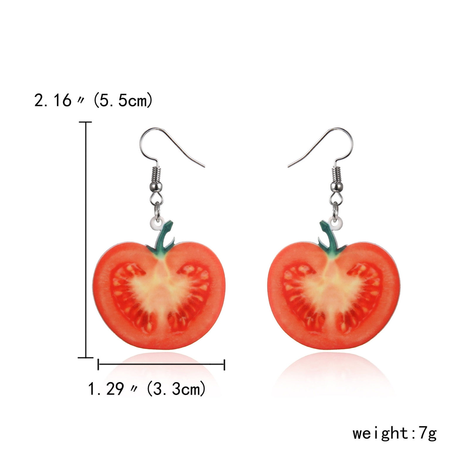 Cute Watermelon Earrings For Women – Fun Summer Fruit Dangle Earrings, Novelty Accessory & Gift Idea