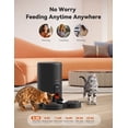 thumbnail image 4 of Comedero automático para gatos WOPET 2024 para 2 gatos con cuenco de acero inoxidable, 4 of 6